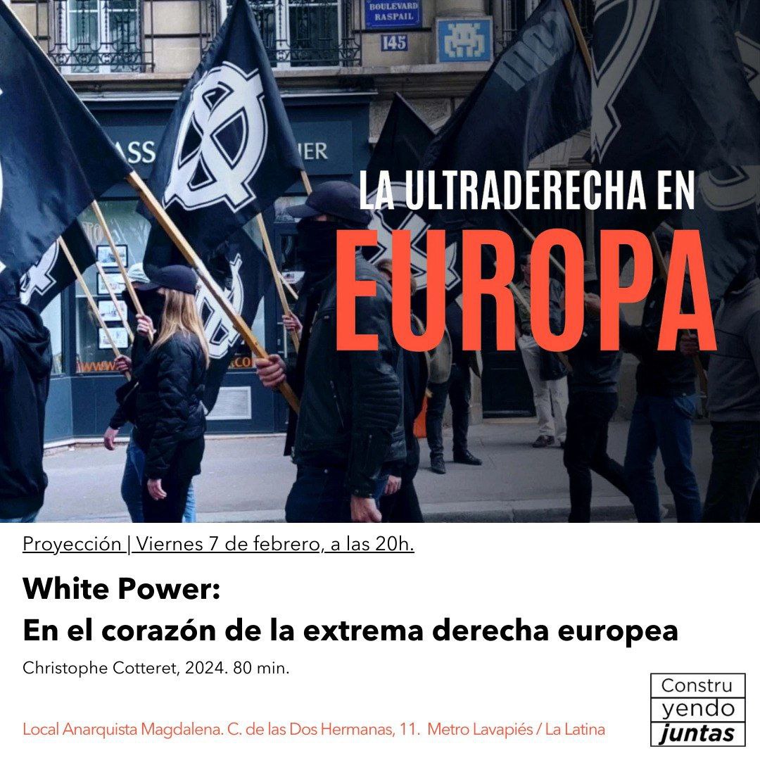 [MDRD] Proyección: "White power: En el corazón de la extrema derecha"